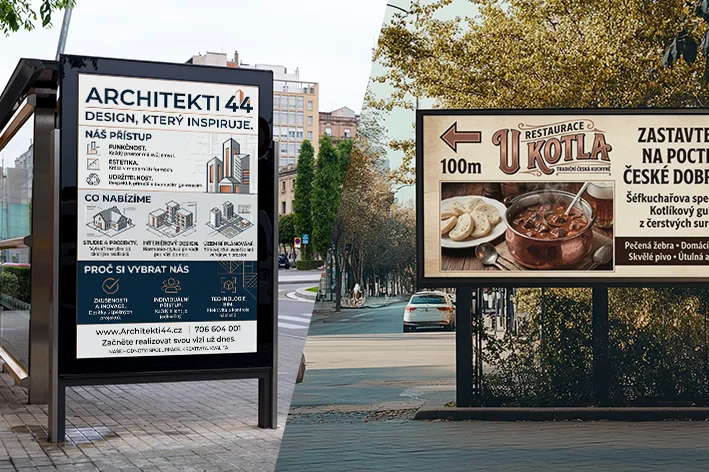 Výroba a instalace reklamních tabulí a billboardů